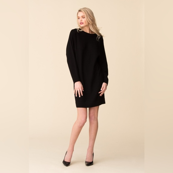 Vince Ribbed Collar Boatneck Sweater Dress - Picture 9 of 9